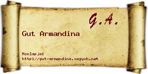 Gut Armandina névjegykártya